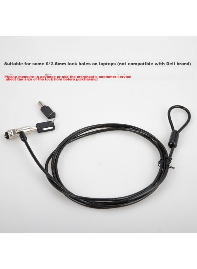 Haile Laptop Lock Anti-theft Lock Password Lock, Suitable For Hp Lenovo 6*2.5mm Laptop Lock Hole, Al-11 - Image 2