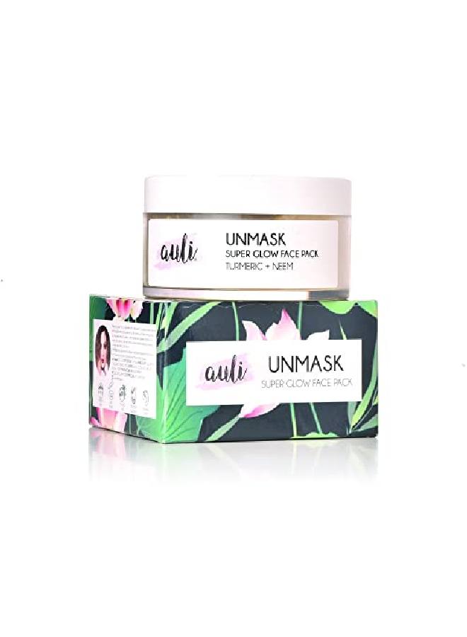 AULI LIFESTYLE Auli Unmask Neem and Turmeric Face Pack for preventing acne for all skin types helps repair skin damage 35GM - Image 2
