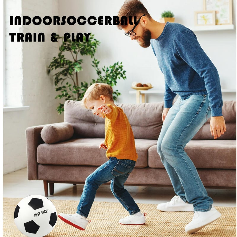 SRG Silent Foam Soccer Ball Size 5 â€“ Indoor Soft Soccer Training Ball, Quiet Lightweight Foam Ball for Dribbling & Footwork Practice, Noise-Free House Ball Gift in Premium Box - Image 3