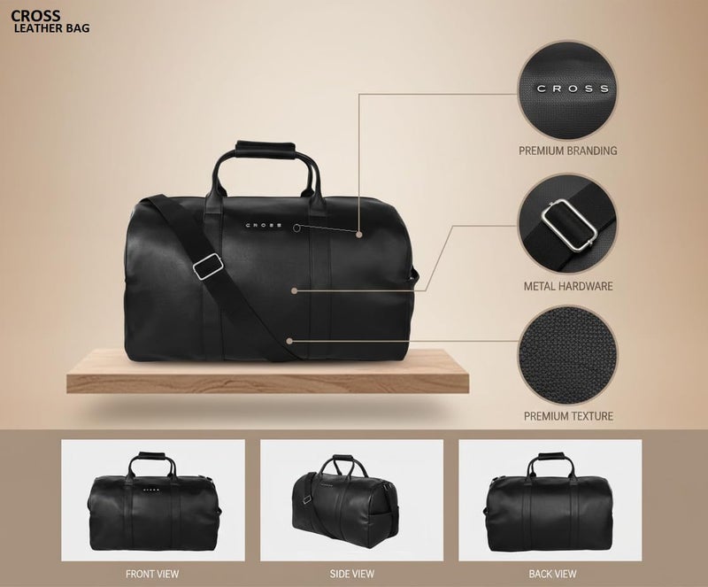 Cross Mens Black Castrol Duffle Bag - Image 2