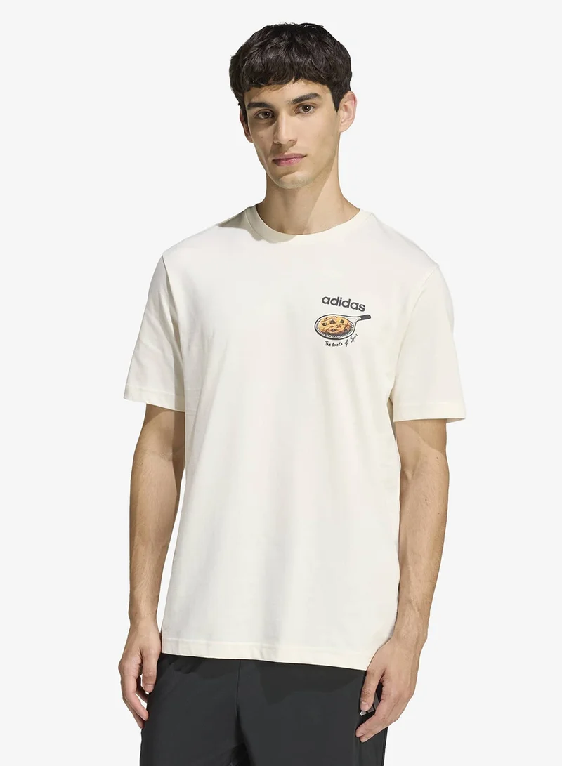 اديداس تيشيرت بطباعة بسكويت سناك