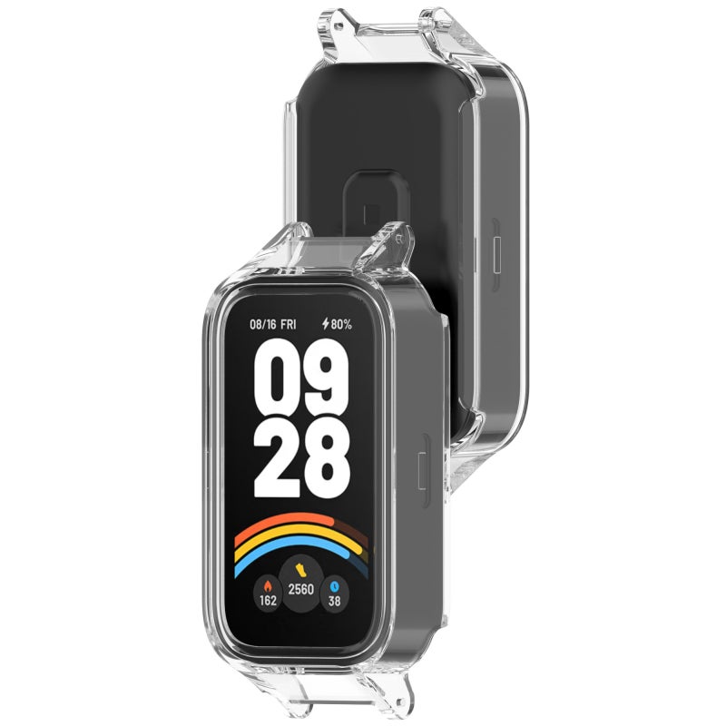 إيروريكس جراب حماية شفاف لساعة Xiaomi Smart Band 9 Active Hollow Pc نصف التغطية (شفاف) - Image 3