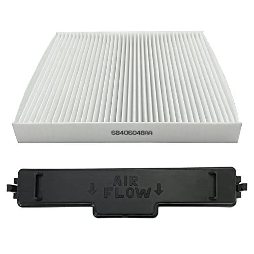 SKARUMMER 68406048AA Cabin Air Filter & Filter Access Door Replacement for Dodge Ram 1500 2500 3500 4500 5500 Avenger Caliber Journey Compass Patriot Chrysler 200 - Replace 68318365AA 68052292AA - Image 1