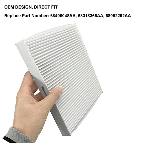SKARUMMER 68406048AA Cabin Air Filter & Filter Access Door Replacement for Dodge Ram 1500 2500 3500 4500 5500 Avenger Caliber Journey Compass Patriot Chrysler 200 - Replace 68318365AA 68052292AA - Image 5