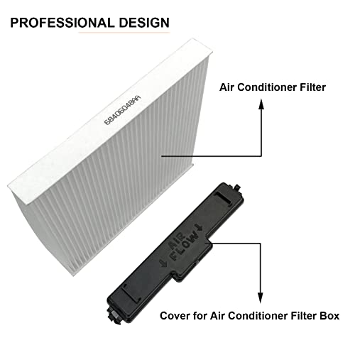 SKARUMMER 68406048AA Cabin Air Filter & Filter Access Door Replacement for Dodge Ram 1500 2500 3500 4500 5500 Avenger Caliber Journey Compass Patriot Chrysler 200 - Replace 68318365AA 68052292AA - Image 3