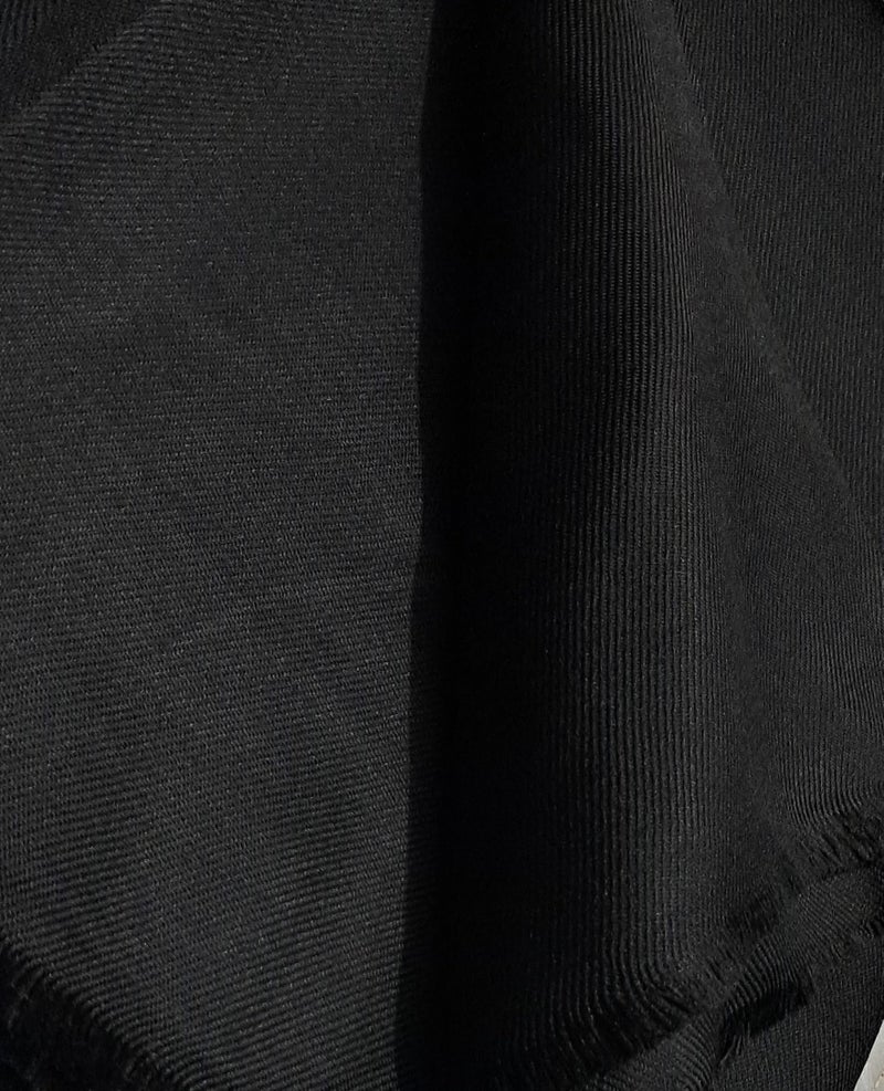 CHANDRAVATI Men's Woolen Plain BLACK Lohi/Shawl, PURE BLACK COLOR - Image 2