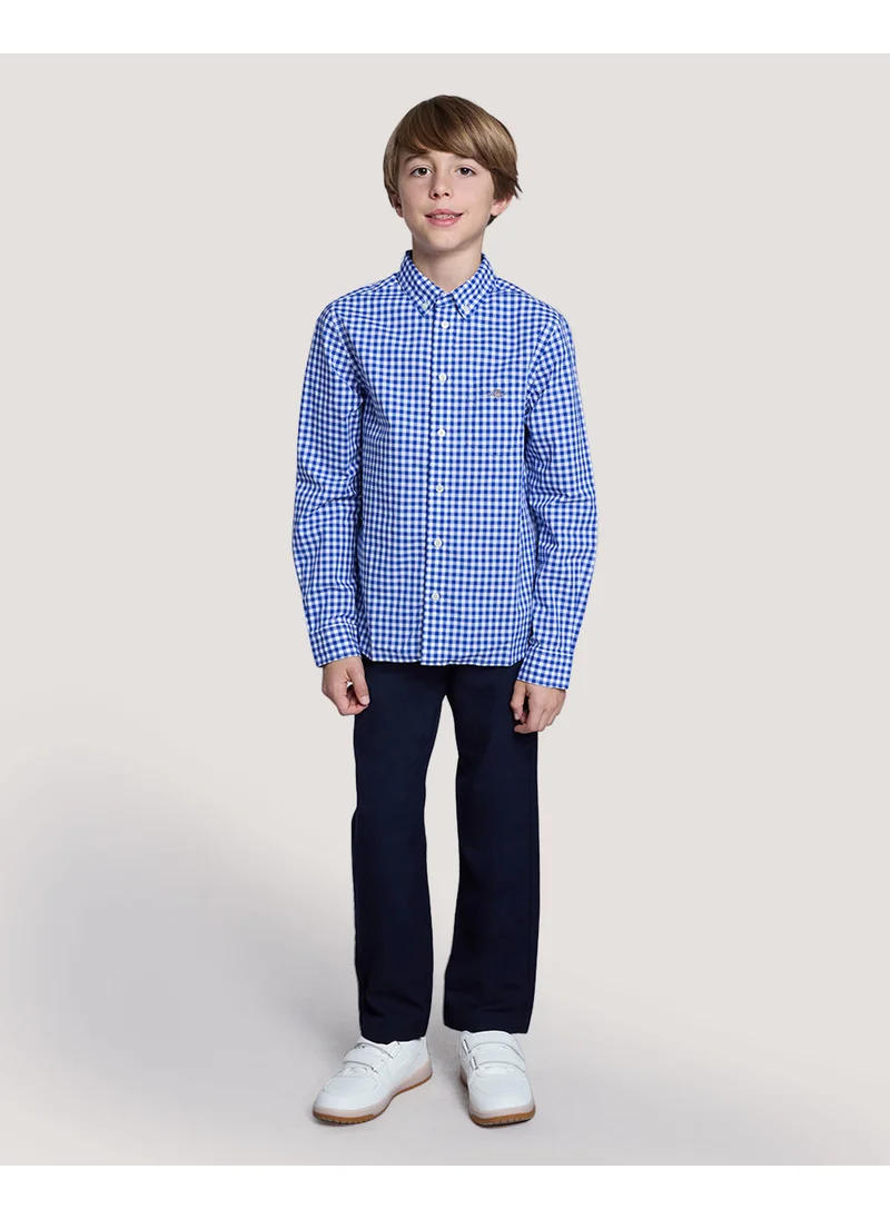 GANT Gant Teens Shield Gingham Poplin Shirt