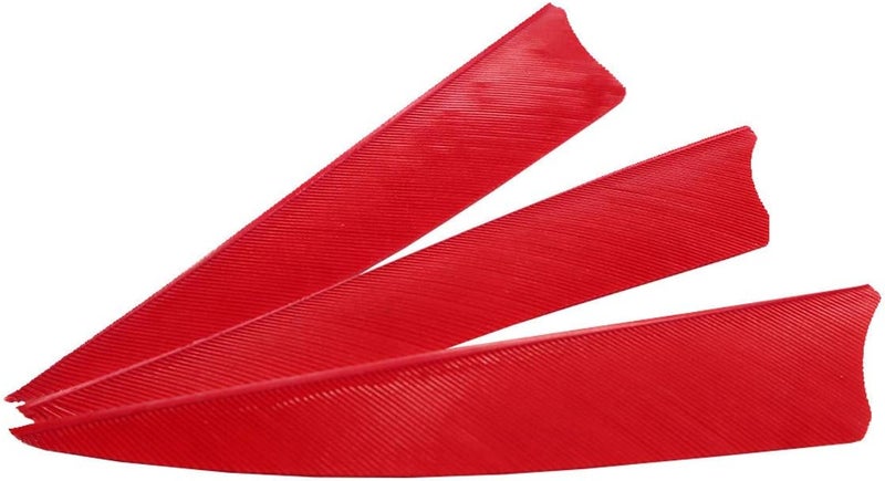 MS JUMPPER Arrows 3 Inch Real Feathers Fletching with Shield Cut for DIY Hunting Shooting Shafts (36 Pack) - Image 1