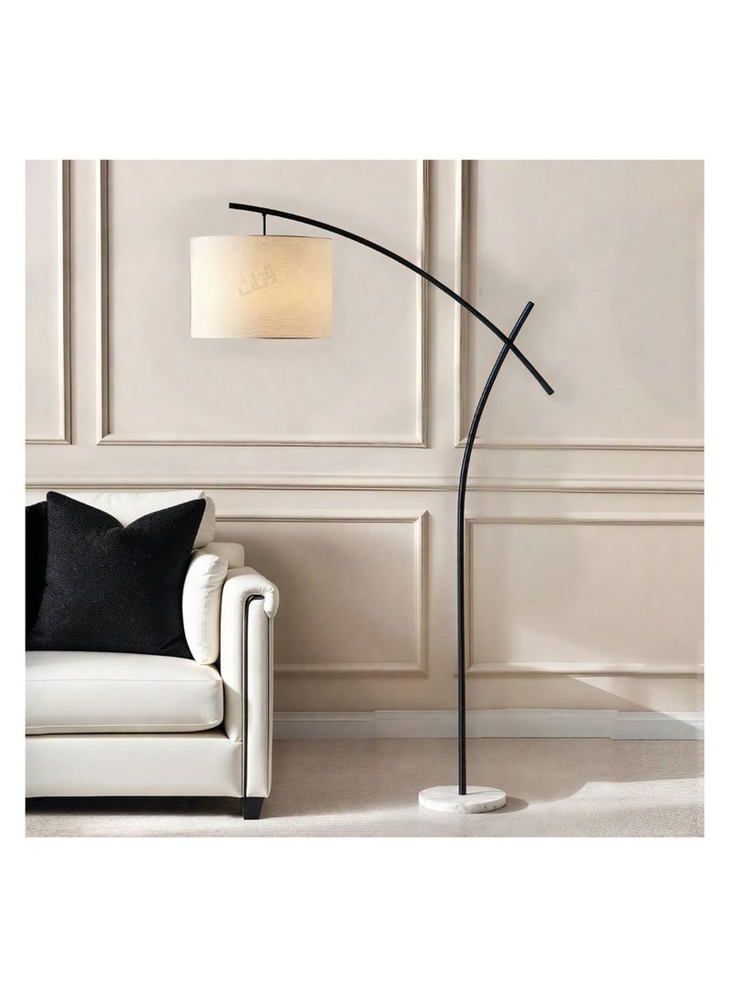 Floor lamp with elegant design, black color - Image 1
