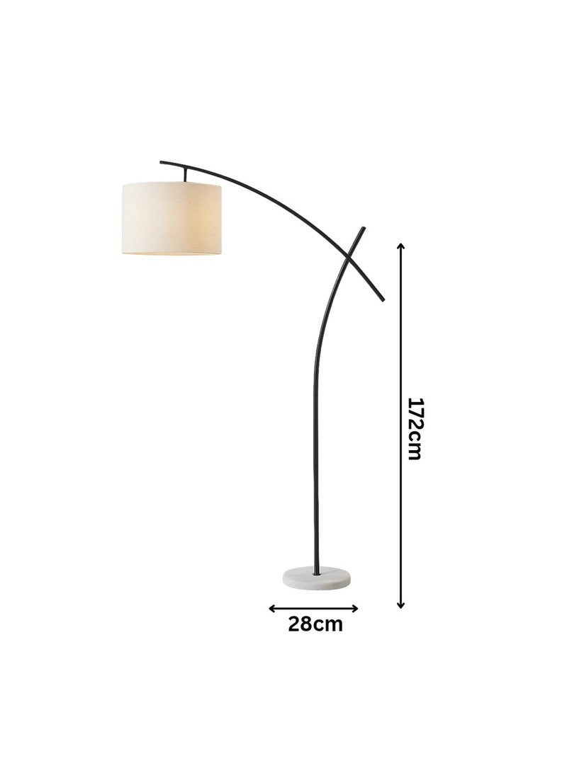 Floor lamp with elegant design, black color - Image 2