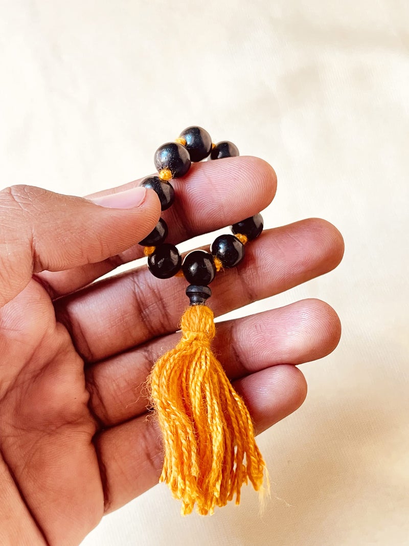 RDK Ebony Finger Mala For Wearing and Pooja (9+1) Karungali Kattai Mala For Japa and Gifting - Image 3