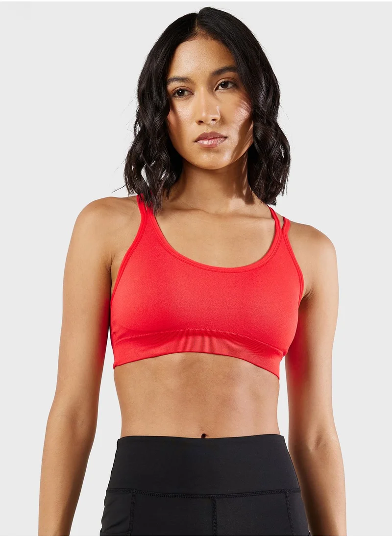 فورورد Dual Strap Back Cutout Detail Sports Bra