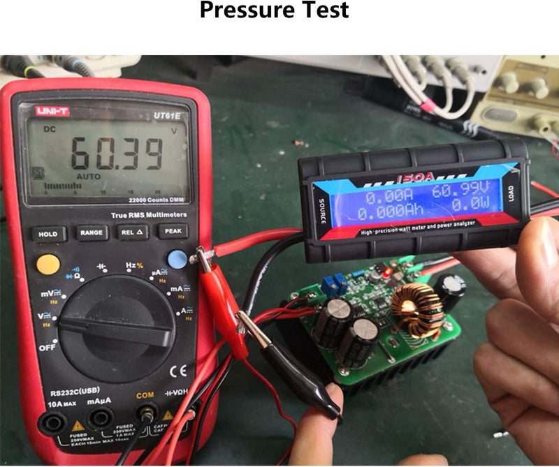 Abletop 150A Watt Meter Power Analyzer High Precision RC with Digital LCD Screen for Voltage (V) Current(A) Power(W) Charge(Ah) and Energy (Wh) Measurement - Image 3
