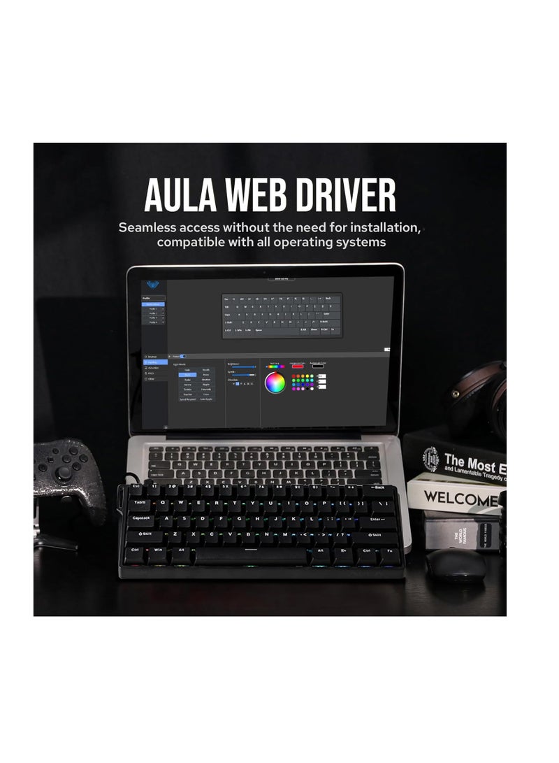 ابوماكر لوحة مفاتيح مغناطيسية سلكية مع تشغيل قابل للتعديل - Image 3