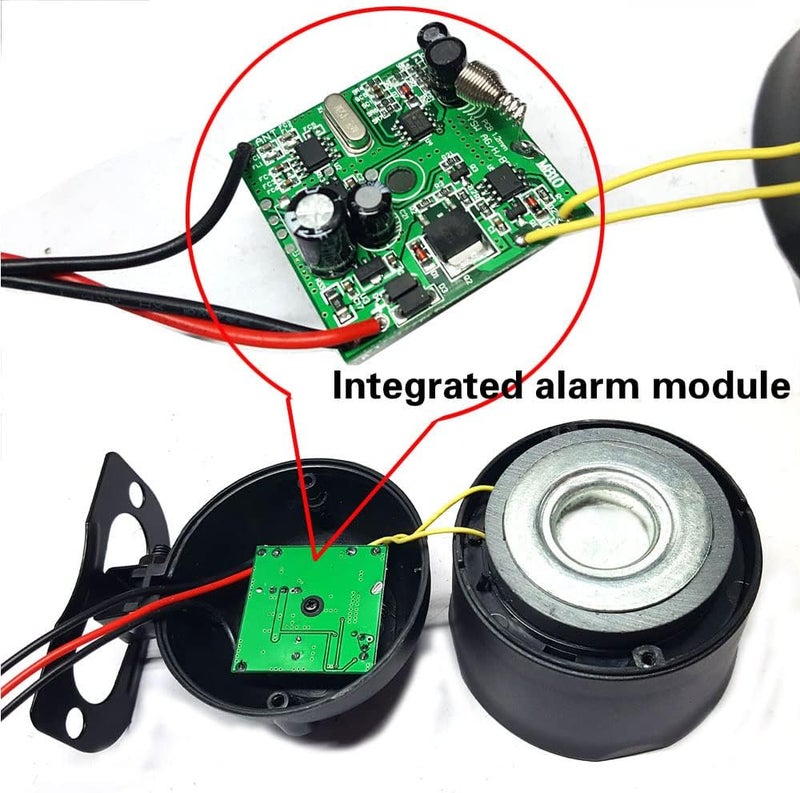 TOTMOX Universal Car Alarm System, 120dB 6-Tone Alarm with Remote Control, Black - Image 3