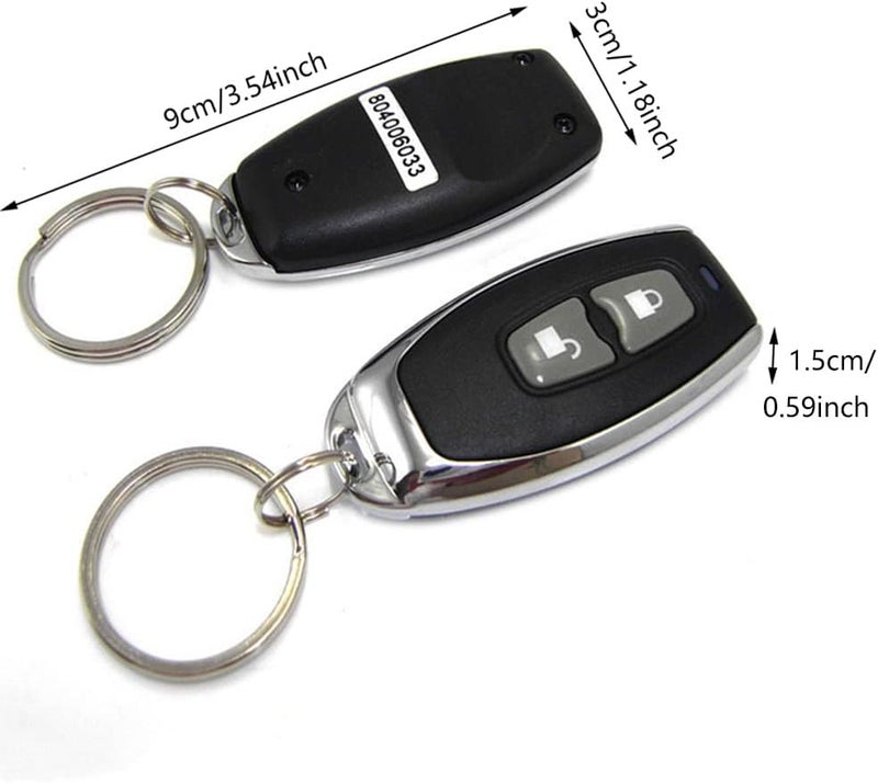 TOTMOX Universal Car Alarm System, 120dB 6-Tone Alarm with Remote Control, Black - Image 4