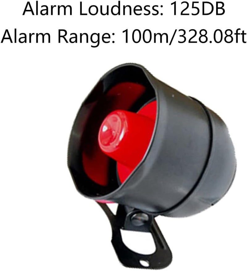 TOTMOX Universal Car Alarm System, 120dB 6-Tone Alarm with Remote Control, Black - Image 2