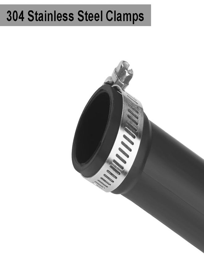 TT FLEX Universal Dishwasher Drain Hose with Elbow - 6 Ft Discharge Hose - Corrugated and Flexible Dishwasher Hose Drain Replacement with Clamp by - Image 4