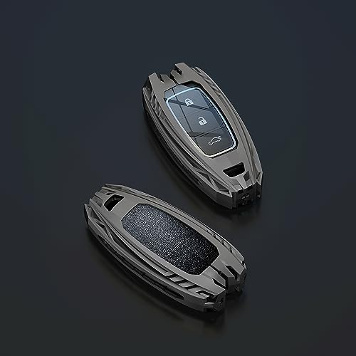 SLAKNOK for Hyundai Key Fob Cover with Keychain,Stylish and Durable Zinc Alloy Protection Key Case Compatible with 2019 2020 2021 2022 2023 Elantra Palisade Kona Santa Remote Key shell Accessories - Image 4