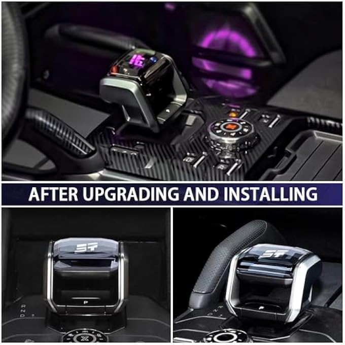 rayihni Car Crystal Gear Shift Handle For Jetour Traveller T2 2023 2024 Crystal Gear Lever KnobGear Stick Head with Touch Activated 7 Color LED Modification Car Interior Accessories - Image 5