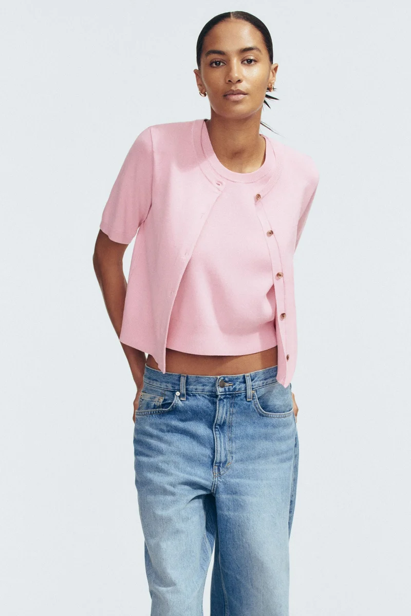 H&M  Short-sleeved cardigan for Women | Best Price UAE