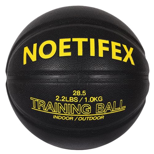 Noetifex Weighted Heavy Basketball 3LBS/2.2LBS 29.5"/28.7" Training Equipment for Indoor & Outdoor – Improve Dribbling, Passing, Handling & Rebounding Skills Weighted Training Basketball (Deflated) - Image 1
