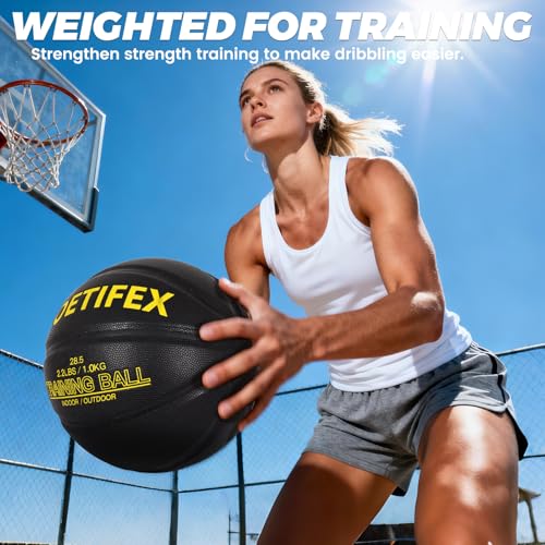 Noetifex Weighted Heavy Basketball 3LBS/2.2LBS 29.5"/28.7" Training Equipment for Indoor & Outdoor – Improve Dribbling, Passing, Handling & Rebounding Skills Weighted Training Basketball (Deflated) - Image 4