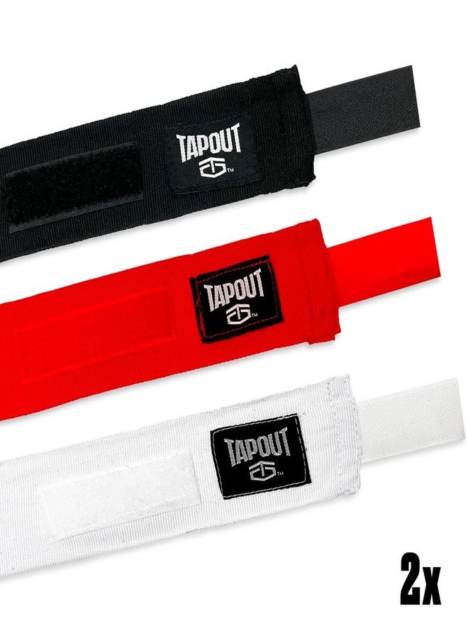 TAPOUT Multicolor Handwraps 6-Pack: (2) Black, (2) White, (2) Red - Image 3