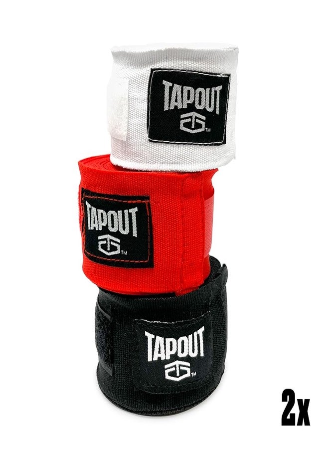 TAPOUT Multicolor Handwraps 6-Pack: (2) Black, (2) White, (2) Red - Image 4