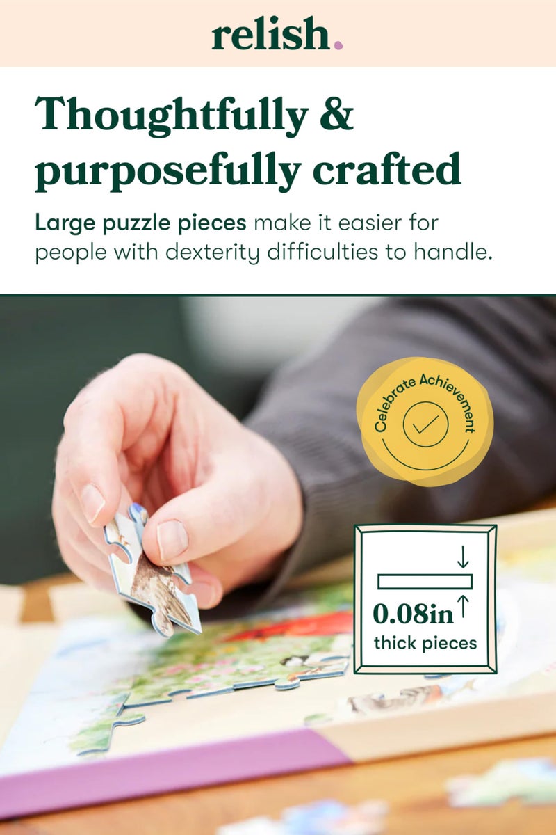 ريليش ألغاز الخرف المذاق للبالغين 35 قطعة رحلة على الطريق بانورزو منتجات الزهايمر - Image 3