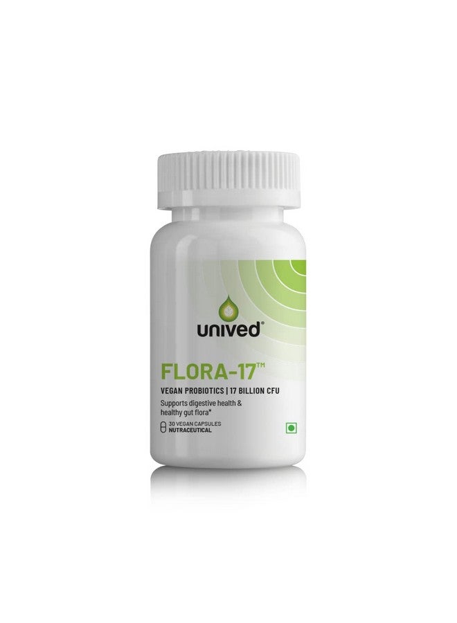 Unived Flora-17™ | Vegan Probiotics with 17 Billion Active Multi-Strain Cultures per Capsule | Digestive, Immune, and Gut Health | for Athletes & Active Individuals | One Month Supply - Image 1