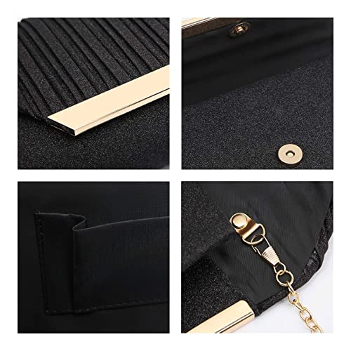 Dasein Women Evening Bags Wedding Purses Handbags Party Clutches Cocktail Prom Formal Clutch with Glitter - Image 5