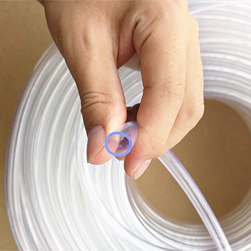 Yesallwas 5/16 Inch(8mm) ID x 3/8 Inch(10mm) OD PVC Clear Vinyl Tubing Hose Pipe PVC Hose, Lightweight Plastic Tubing, 9.8Foot Length - Image 2
