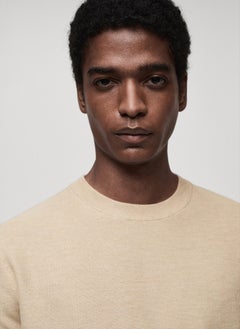 Mango Man Ribbed Knitted Long-Sleeved T-Shirt  - Image 4