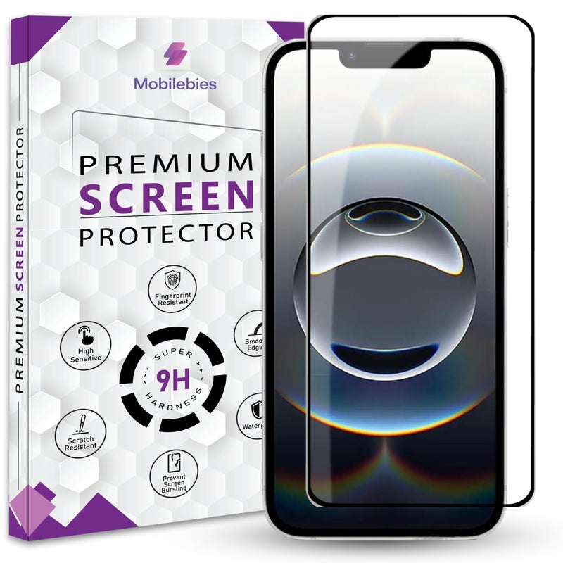 Mobilebies Premium Tempered Glass Screen Protector Guard For iPhone 16e (6.1 Inch, Pack of 1) |Ultra Clear & Edge to Edge Coverage With Easy to installation kit - Image 1