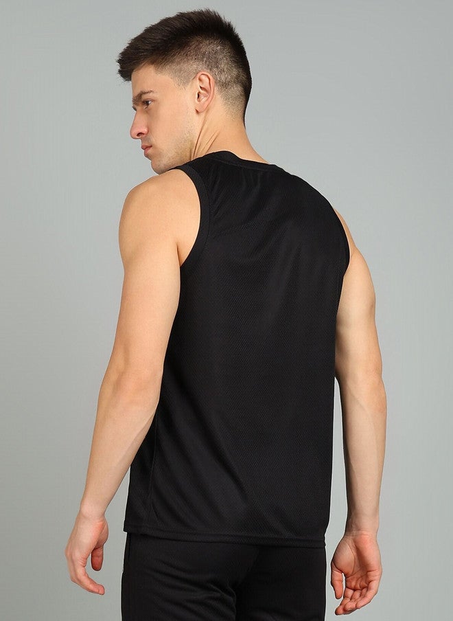 PREEN Men Round Neck Sleeveless T-shirt - Image 3