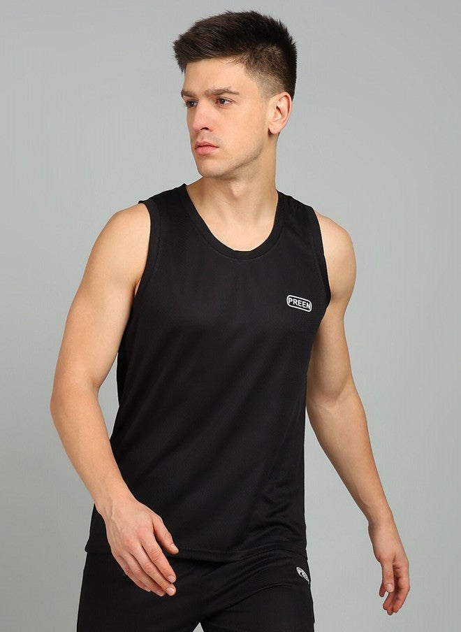 PREEN Men Round Neck Sleeveless T-shirt - Image 1