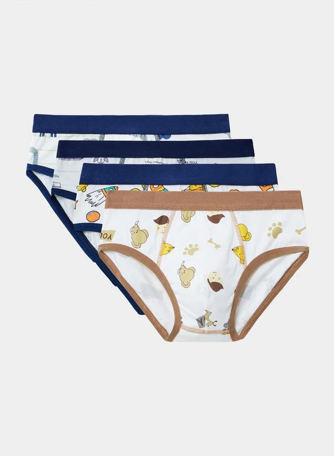 Styli Styli Pack of 4 - Printed Assorted Briefs