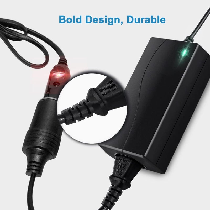 THYNING 12V/5A 60W AC to DC Converter,Car Outlet 110-240V to Cigarette Lighter Power AdapterFit for Car Inflator,Car Diffuser, RV Refrigerator,Vacuum Cleaner Car Electronic Devices Under 60W (60W) - Image 3