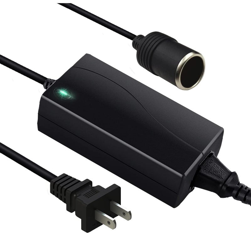 THYNING 12V/5A 60W AC to DC Converter,Car Outlet 110-240V to Cigarette Lighter Power AdapterFit for Car Inflator,Car Diffuser, RV Refrigerator,Vacuum Cleaner Car Electronic Devices Under 60W (60W) - Image 1