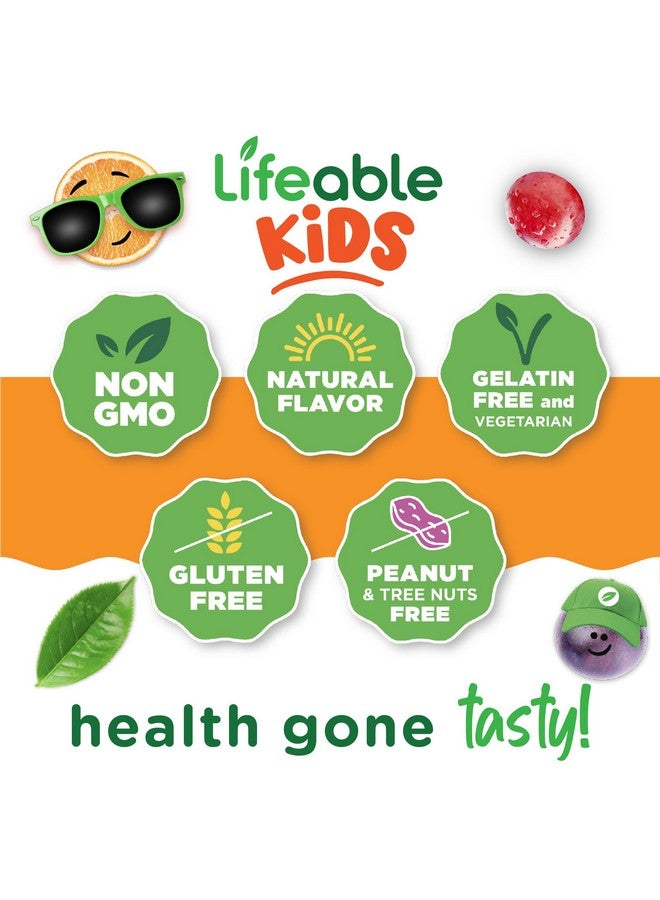 Lifeable Cranberry Gummies for Kids | 25000 mg Equivalency | Great Tasting Cranberry Supplement | for Urinary Tract Health, Bladder & Digestive Support | Vegan and Non GMO Cranberries | 60 Count - Image 4