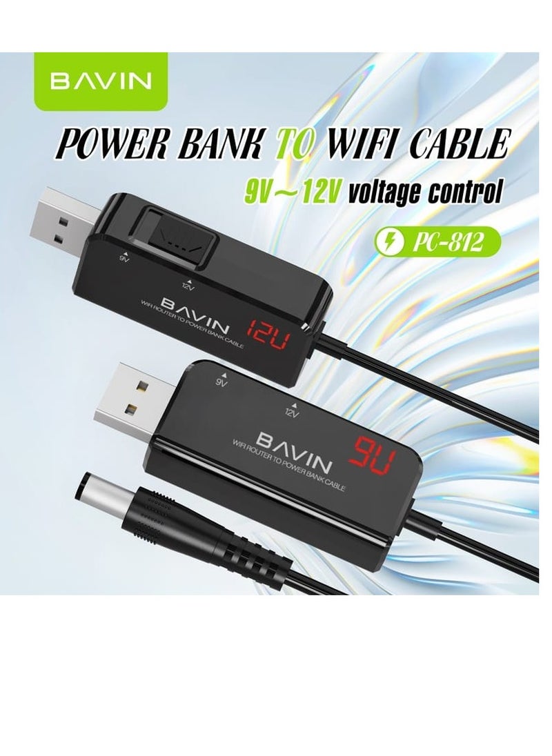 Bavin USB Router Extension To Connect Router To Wall Charger Car Charger And Power Bank 1M DC 5V to 9V/12V  - Image 3