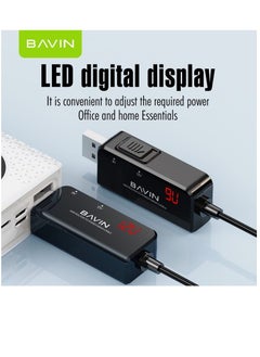 بافين وصلة راوتر USB لتوصيل الراوتر بشاحن الحائط وشاحن سيارة وباور بانك 1 متر تيار مستمر 5 فولت إلى 9 فولت/12 فولت  - Image 4
