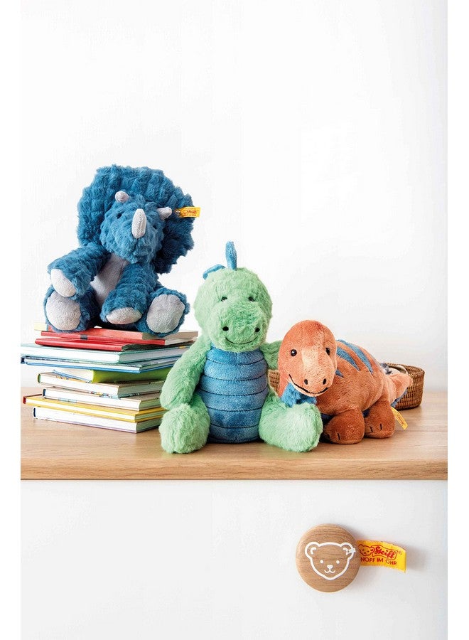 Steiff Dixi Triceratops, Premium Triceratops Stuffed Animal, Triceratops Toys, Stuffed Triceratops, Triceratops Plush, Dinosaur Stuffed Animal For Girls Boys And Kids, Soft Cuddly Friends (Blue, 11") - Image 3