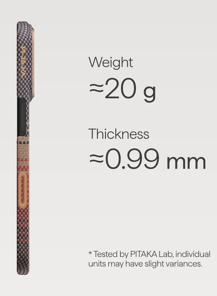 بيتاكا جراب نحيف للغاية لهاتف iPhone 17 Pro Max / لمسة PitaTap سلسة / تصميم خفيف الوزن / سهل التركيب / غطاء خلفي - غروب الشمس - Image 3