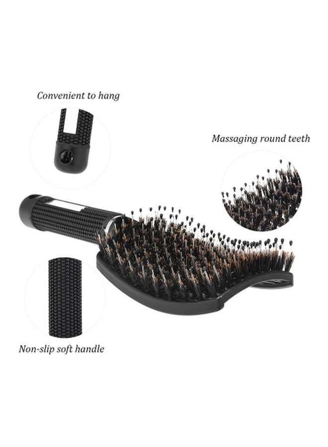NIBEMINENT Hair Scalp Massage Comb White/Brown - Image 4