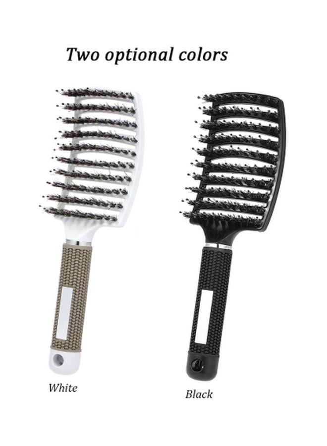 NIBEMINENT Hair Scalp Massage Comb White/Brown - Image 2