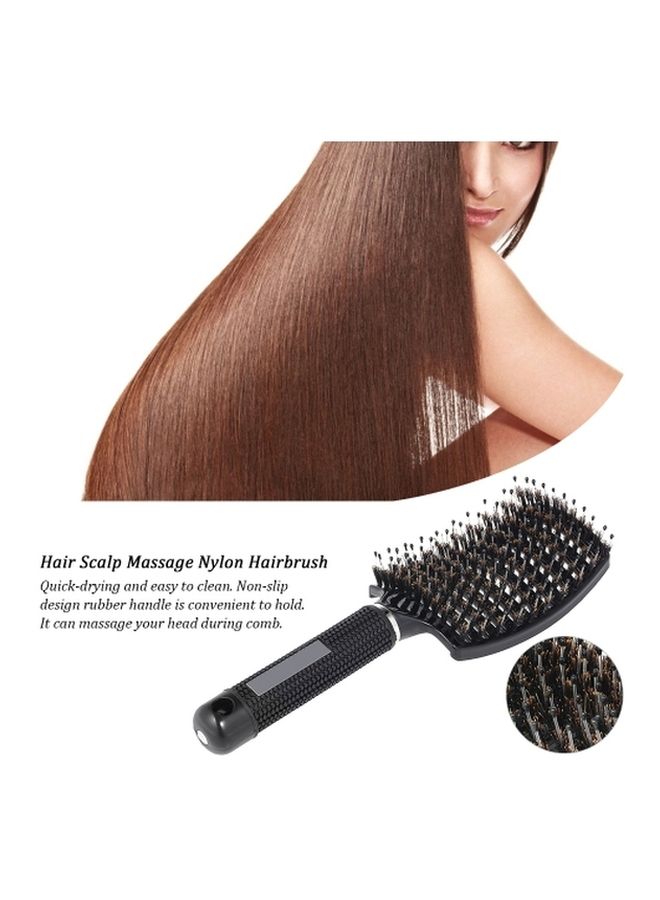 NIBEMINENT Hair Scalp Massage Comb White/Brown - Image 5