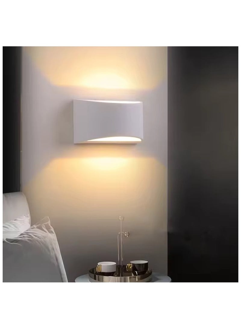 أضواء صعودا وهبوطا داخلي 3000 كيلو ضوء دافئ 5 واط كلاسيكي أبيض تصميم الحد الأدنى أدى الجدار ضوء الجسم الألومنيوم للفناء غرفة نوم المدخل الدرج - Image 1