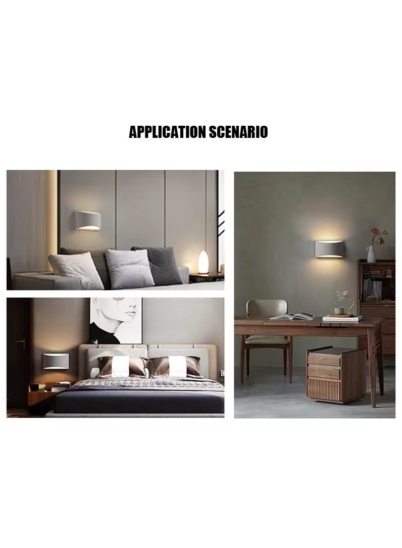 أضواء صعودا وهبوطا داخلي 3000 كيلو ضوء دافئ 5 واط كلاسيكي أبيض تصميم الحد الأدنى أدى الجدار ضوء الجسم الألومنيوم للفناء غرفة نوم المدخل الدرج - Image 5